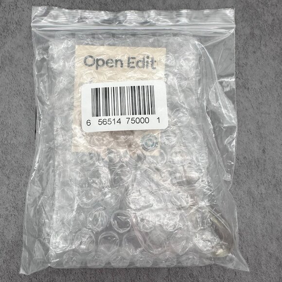 Open Edit Twisted Swirl Clear Acrylic Gold Tone Huggie Drop Earrings - Picture 8 of 9